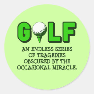 THE DEFINITION OF GOLF CLASSIC ROUND STICKER
