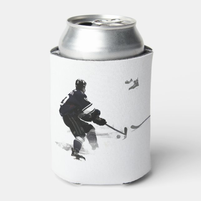 The Deke - Hockey Player Can Cooler (Can Front)