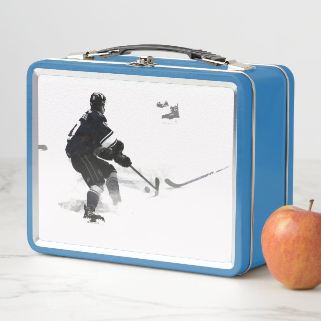 The Deke - Hockey Player Metal Lunch Box (In Situ)