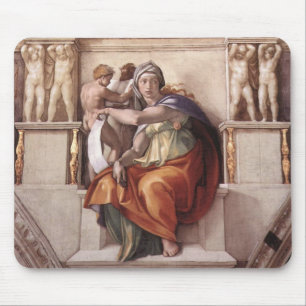 The Delphic Sibyl - Fresco Sistine Chapel Mouse Mat
