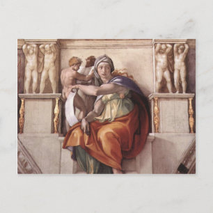 The Delphic Sibyl - Fresco Sistine Chapel Postcard