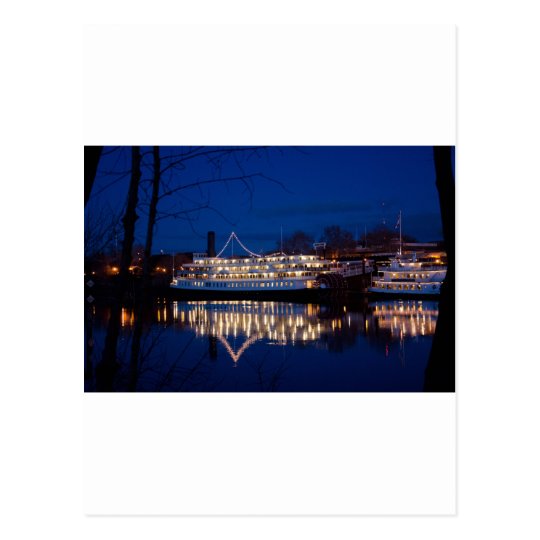 The Delta King at night - Sacramento, CA Postcard