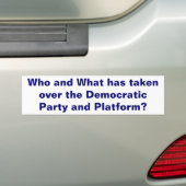 The Democratic Party Bumper Sticker (On Car)