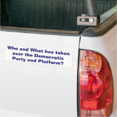 The Democratic Party Bumper Sticker (On Truck)
