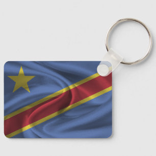 The Democratic Republic of the Congo Flag Keychain