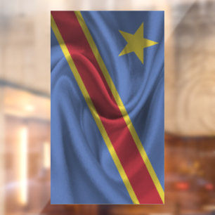 The Democratic Republic of the Congo Flag Window Cling