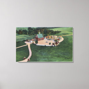 The Den Danske Landsby (Danish Village) Canvas Print