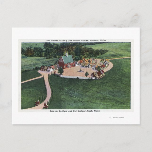 The Den Danske Landsby (Danish Village) Postcard (Front)