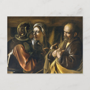 The Denial of Saint Peter - Caravaggio Postcard