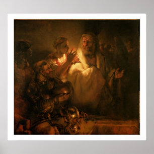 The Denial of St. Peter, 1660 (oil on canvas) Poster