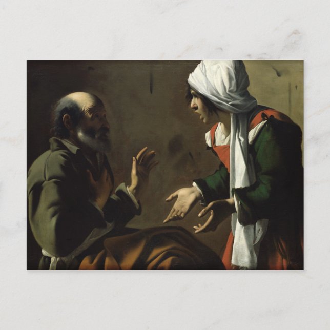 The Denial of St. Peter Postcard (Front)