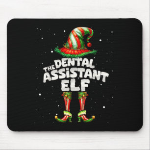 The Dental Istant Elf Family Matching Group Christ Mouse Mat