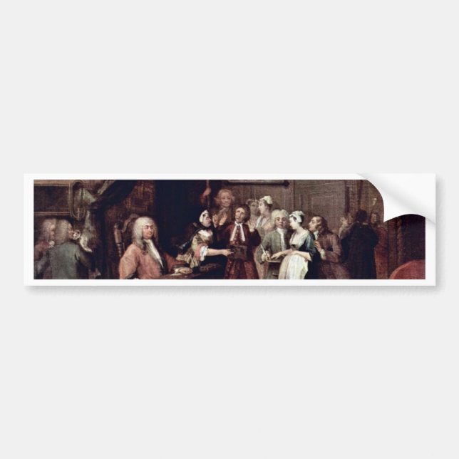 The Denunciation By Hogarth William (Best Quality) Bumper Sticker (Front)