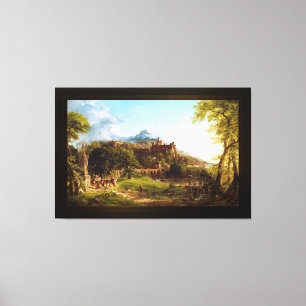 The Departure by Thomas Cole Canvas Print