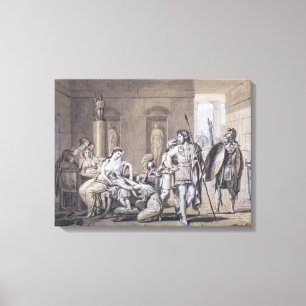 The Departure of Hector, c.1812 Canvas Print