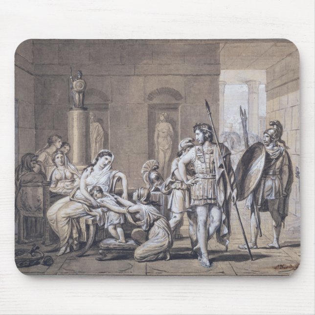 The Departure of Hector, c.1812 Mouse Mat (Front)