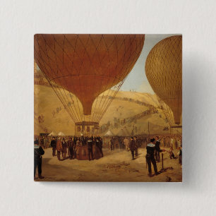 The Departure of Leon Michel Gambetta 15 Cm Square Badge