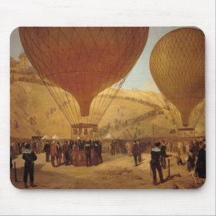 The Departure of Leon Michel Gambetta Mouse Mat
