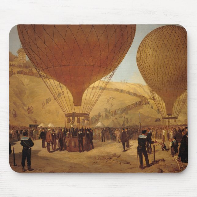 The Departure of Leon Michel Gambetta Mouse Mat (Front)