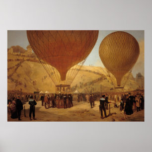 The Departure of Leon Michel Gambetta Poster