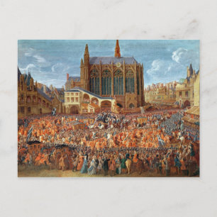 The Departure of Louis XV from Postcard