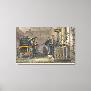 The Departure, plate from 'Poetical Sketches of Sc Canvas Print