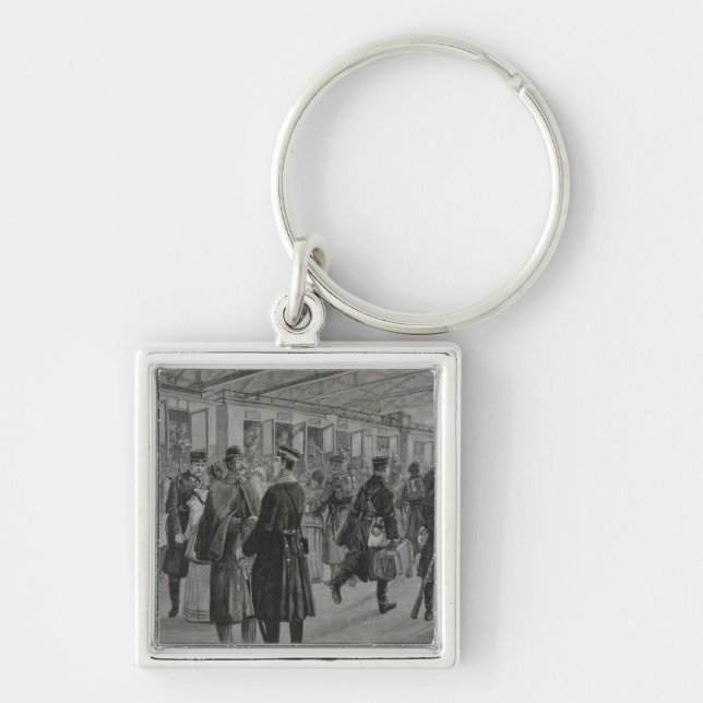 The Deployment of Kiel's Royal Marines Key Ring (Front)