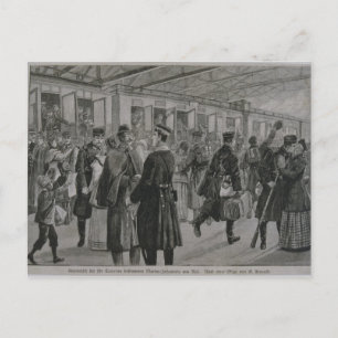 The Deployment of Kiel's Royal Marines Postcard