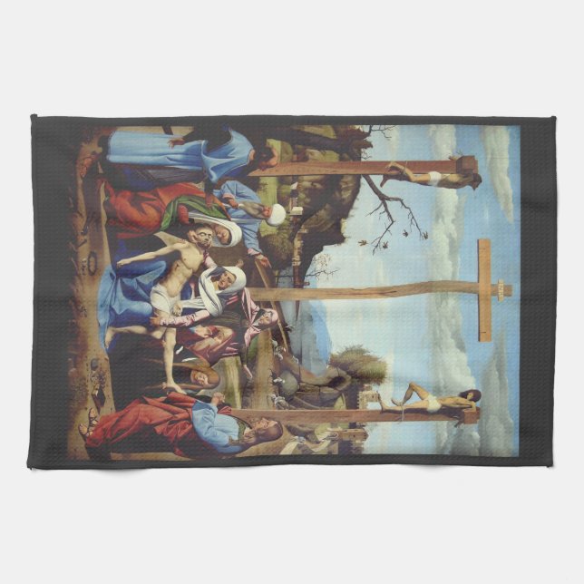 The Deposition of Jesus Christ Tea Towel (Horizontal)
