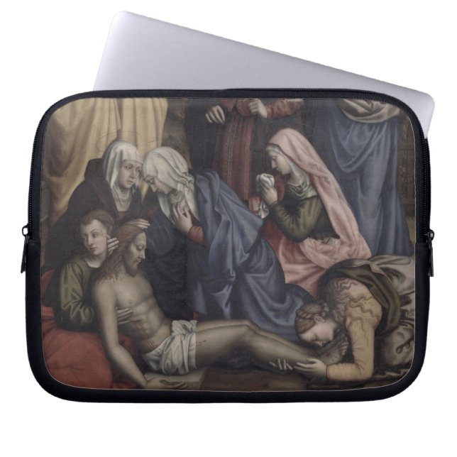 The Deposition (oil on canvas) Laptop Sleeve (Front)