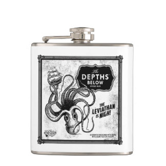 The Depths Below Rum Vinyl Wrapped Flask