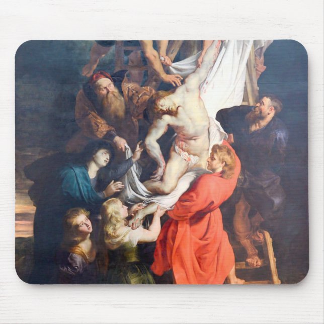 The Descent from the Cross, Rubens Mouse Mat (Front)