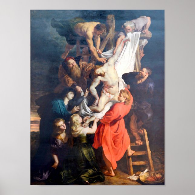 The Descent from the Cross, Rubens Poster (Front)