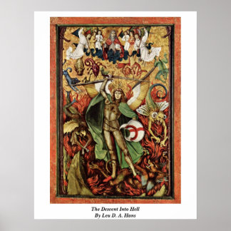 The Descent Into Hell By Leu D. A. Hans Poster