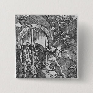 The descent of Christ into Limbo 15 Cm Square Badge