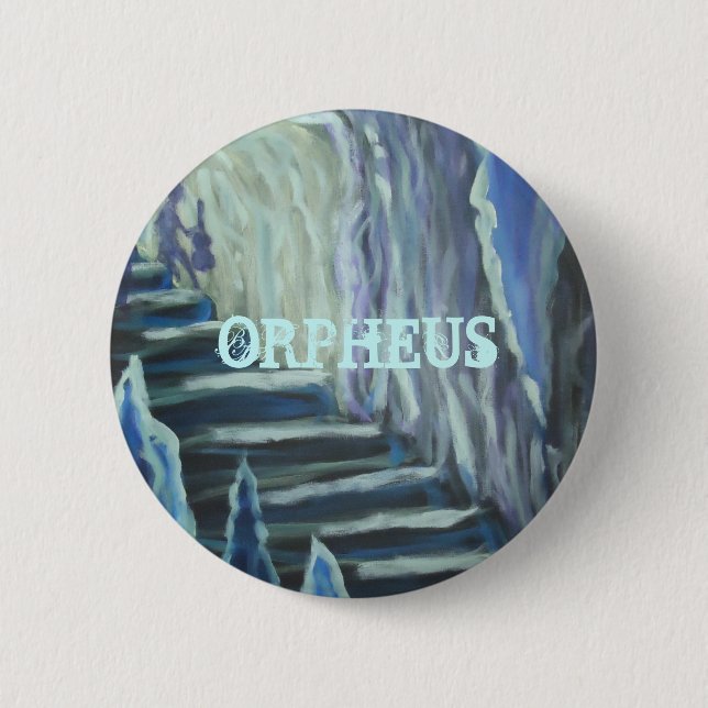 The Descent of Orpheus 6 Cm Round Badge (Front)