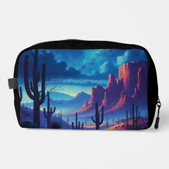 The Desert at night southwestern  Dopp Kit (Front)