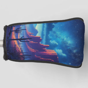 The Desert at night southwestern Golf Head Cover