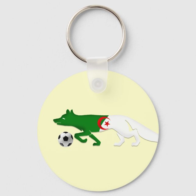 The Desert fox Algeria flag Le Fennec soccer gifts Key Ring (Front)