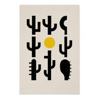 The desert in abstractions poster