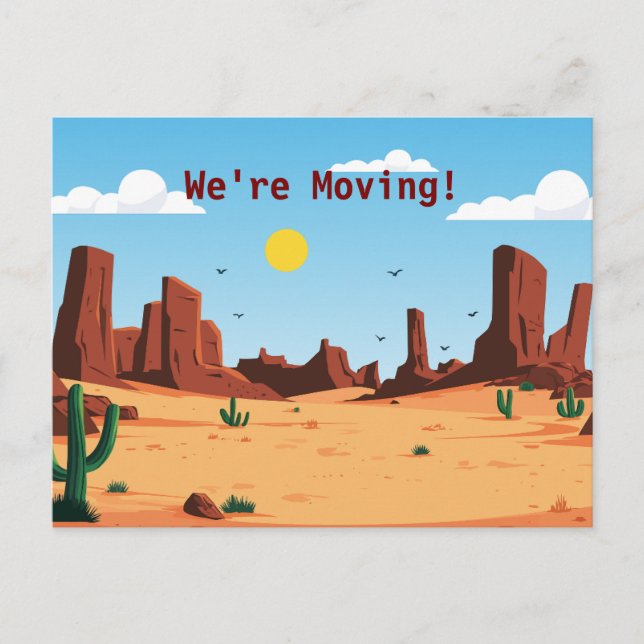 THE DESERT MOVING POSTCARD (Front)