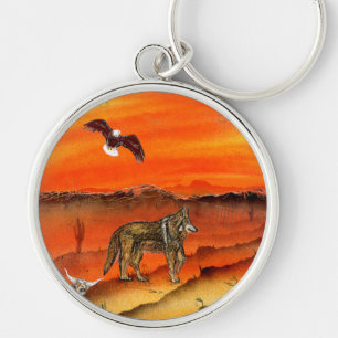 The Desert Wolf Key Ring