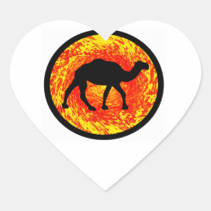 THE DESERT WONDERS HEART STICKER