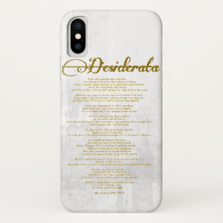 The Desiderata "Desired Things" iPhone X Case