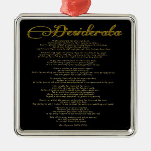 The Desiderata "Desired Things" Metal Tree Decoration