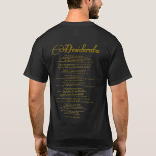 The Desiderata "Desired Things" T-Shirt