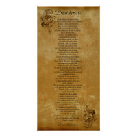 The Desiderata  parchment look background scroll