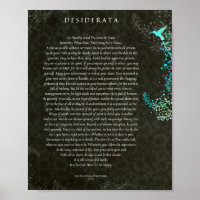 The Desiderata Poem by Max Ehrmann Chalk Art