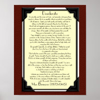 The Desiderata prose