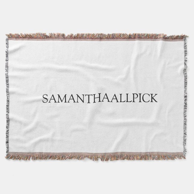the designable throw blanket (Front)